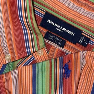 Polo Ralph Lauren Long Sleeve Button Down Men's XL Colorful Striped Western VTG